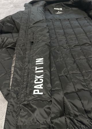 Chaqueta Hurley Packable verde - 50% Descuento