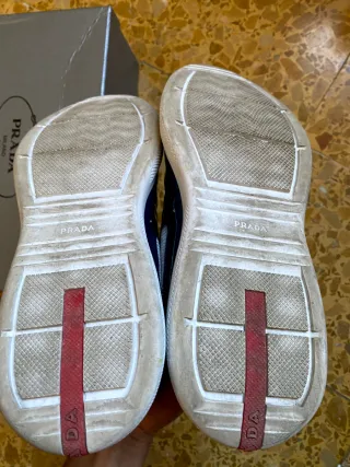 Prada America's Cup Sneakers Blu/Bianco