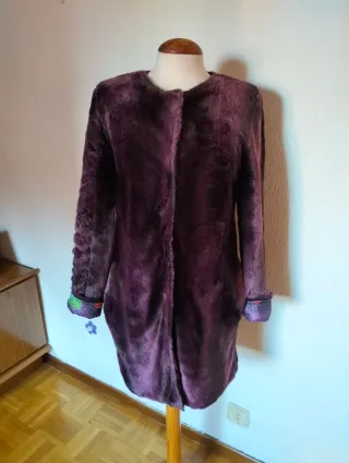 Abrigo Custo reversible vintage Talla S