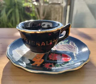 Tazzina e piattino vintage Gibilterra