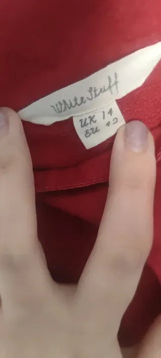 Camiseta tirantes roja holgada