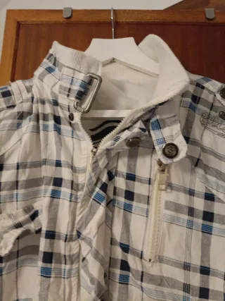 Chaqueta a cuadros para hombre