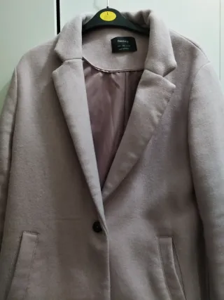 Abrigo rosa mujer T L