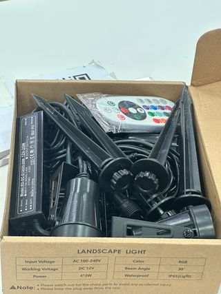 Luces LED RGB para Paisajismo con Mando