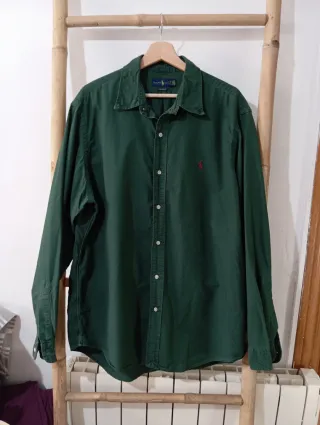 Camisa Polo Ralph Lauren Verde Talla XL