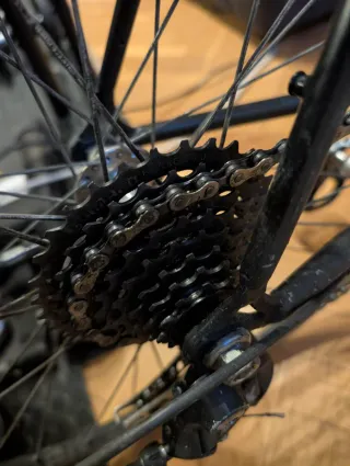 Bicicleta carretera Neovintage Negra talla M