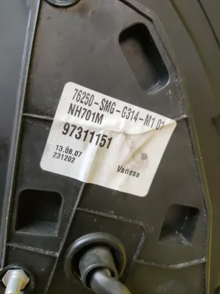 RETROVISOR IZQUIERDO HONDA CIVIC VIII GRIS-OSC