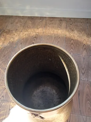 Paragüero antiguo latón con leones