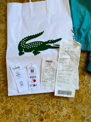 Giacca a vento Lacoste uomo