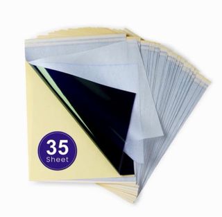 35 Hojas Papel Transfer Oscuro