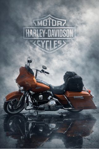 Harley-Davidson Road King Naranja