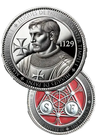 Moneda Conmemorativa HUGUES DE PAYNS