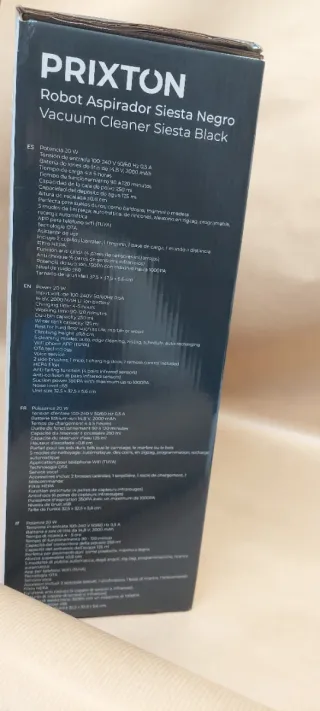 Robot Aspirador Prixton Siesta Negro