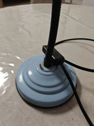 Flexo vintage azul metal