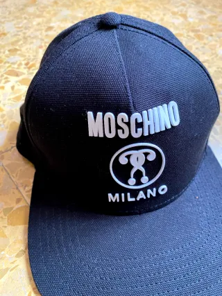 Cappello Moschino Milano Seta Nero