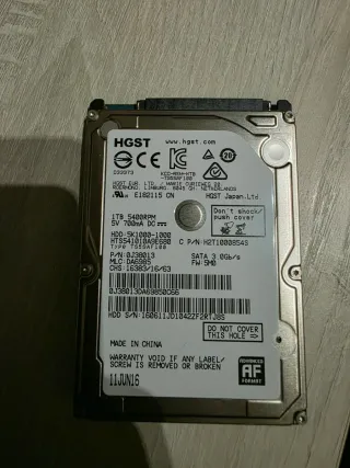 Disco Duro HGST 1TB SATA 3.0Gb/s