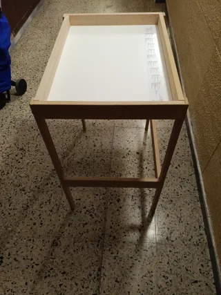 Cambiador, haya/blanco, 72x53 cm (IKEA - SNIGLAR)