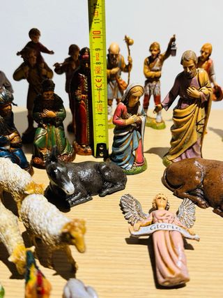 Antiguo Belén Landi 8-5-9 cm pesebre