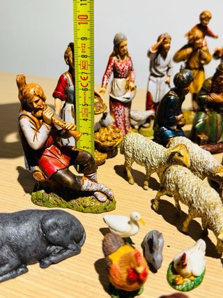 Antiguo Belén Landi 8-5-9 cm pesebre