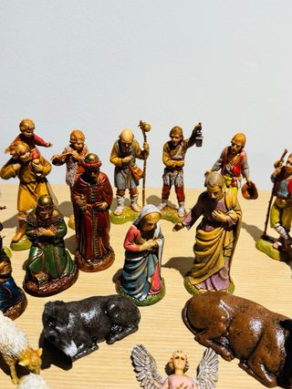 Antiguo Belén Landi 8-5-9 cm pesebre