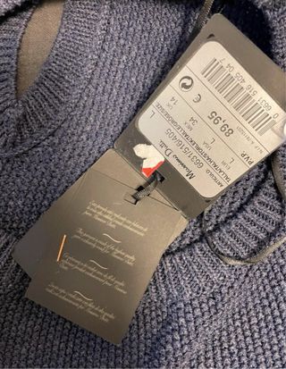 Vestido azul tejido talla L