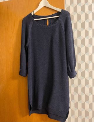 Vestido azul tejido talla L