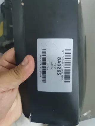 Filtro de aire Ridex 8A0265