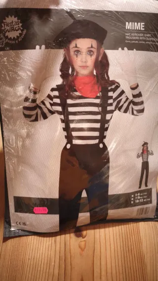 Disfraz Mimo Talla 9-10 Años