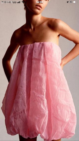 Vestido rosa usado 2 veces