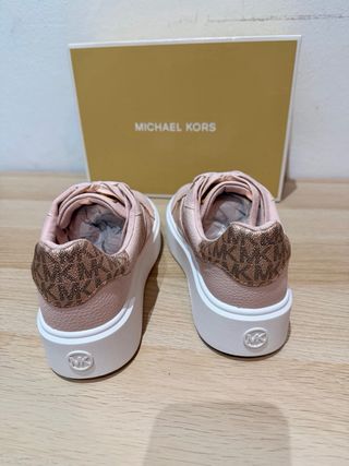 Michael Kors Bambas Talla 39 Rosa y Dorado