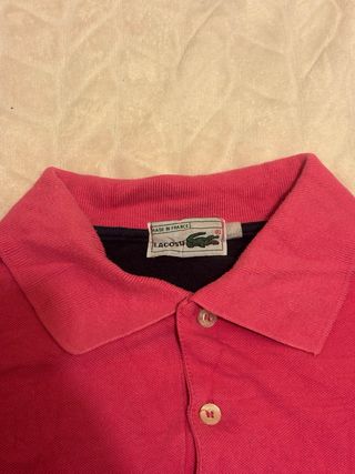 Polo Lacoste Rosa Talla M
