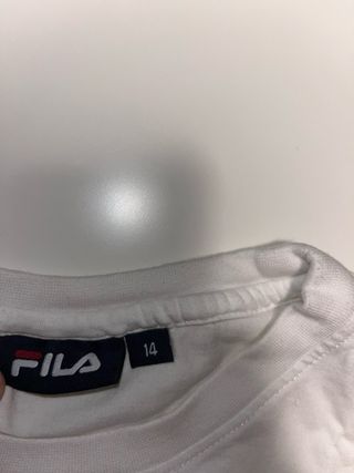 Camiseta Fila Blanca con Logo Grande