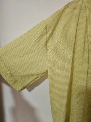 Kimono Zara rayas amarillo T. XL