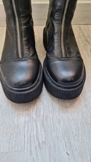 Botines de piel negros Ulanka