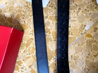 Salvatore Ferragamo Cintura Nera Argento