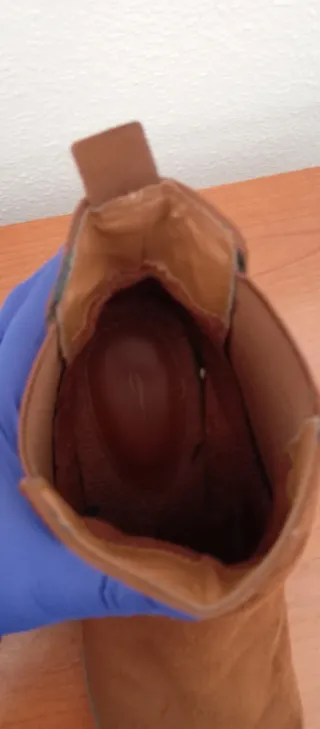 Botines ante marrón talla 40