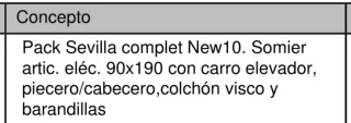 Cama articulada eléctrica con carro elevador