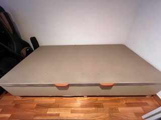 Cama canapé 105cm con colchón viscoelástico