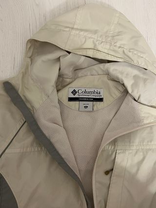 Cortavientos Columbia Talla M Beige/Gris