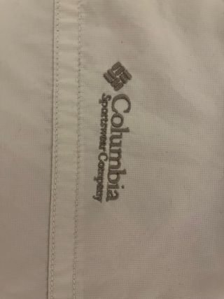 Cortavientos Columbia Talla M Beige/Gris