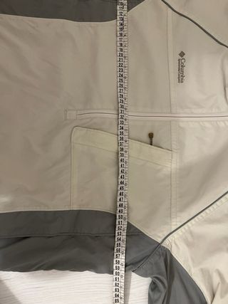 Cortavientos Columbia Talla M Beige/Gris