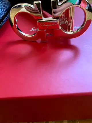 Cintura Salvatore Ferragamo fibbia oro