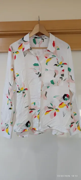 Blusa Steps Multicolor y Blanca