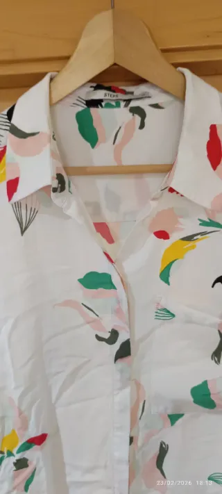 Blusa Steps Multicolor y Blanca