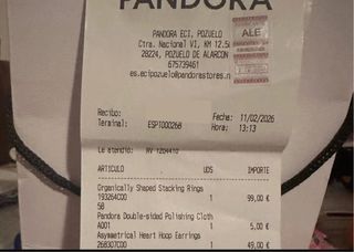 Pendientes Pandora Corazón baño de Oro