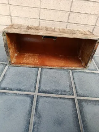 Tapa Mueble Máquina Coser Vintage Madera