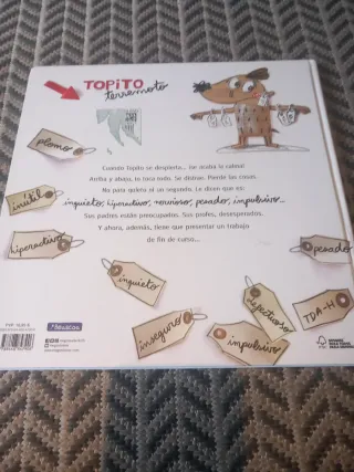 Libro infantil topito terremoto