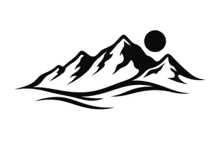 Vinilo decorativo montañas para exterior