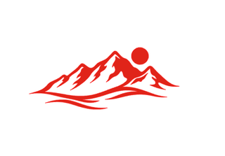 Vinilo decorativo montañas para exterior