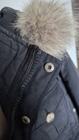 Woolrich Giubbotto Nero con Cappuccio